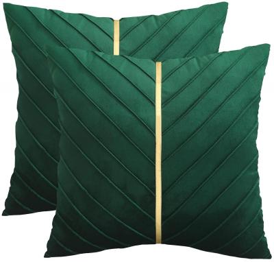 Lot de 2 housses de coussin d�coratives modernes en velours pour canap�, salo...