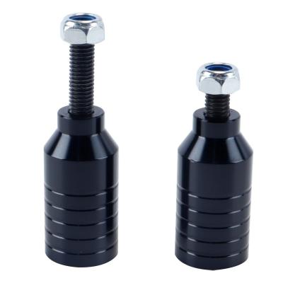 Lot de 2 reposepieds Pro Stunt Scooter   Aluminium noir arcenciel avec axe de...