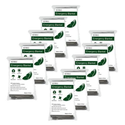 Lot de 10 couvertures Thermiques de Survie r�fl�chissantes pour Premiers Seco...