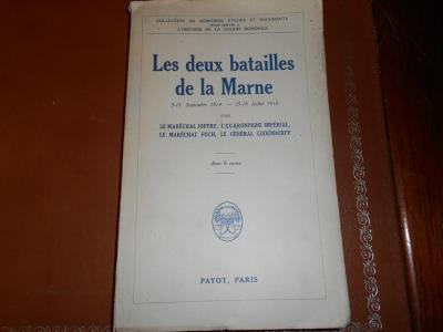 MILITARIA LES DEUX BATAILLES DE LA MARNE   1928