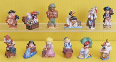 F�ve S�rie compl�te   Tr�sor des Caraibes   A l' abordage   Pirate Bateau Coffre