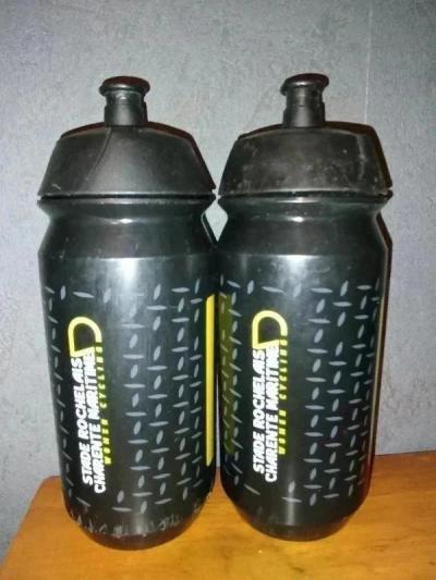 2 bidons de v�lo gourde Stade Rochelais charente maritime �tat satisfaisant