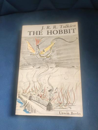 THE HOBBIT J.R.R. TOLKIEN UNWIN BOOKS 8�me TIRAGE 1970 TRES BON ETAT