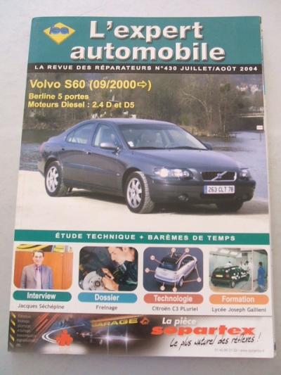 REVUE TECHNIQUE VOLVO S60 DE 2004 � 2009 EN FRANCAIS ! 2.4 D et 2.4 D5 S 60