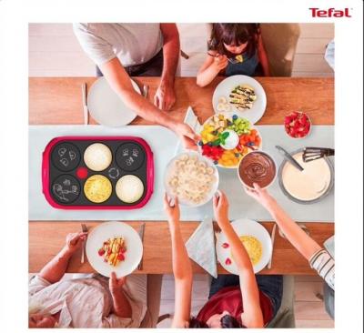 Cr�pi�re Party TEFAL Six (6) parts pour cr�pes et pancakes Original Soir�e Neuf