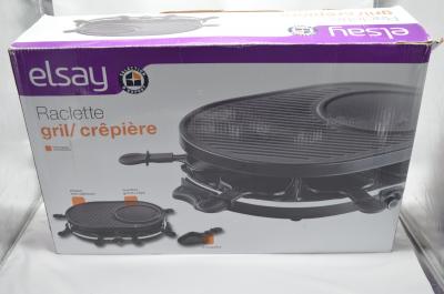Appareil machine � raclette bon �tat grill cr�pi�re fonctionnel 8 personnes