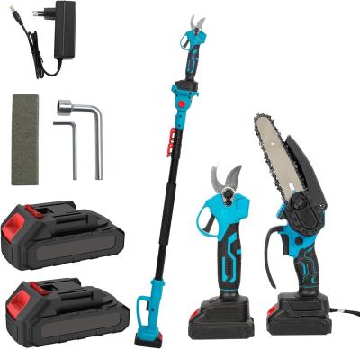 �lagueuse �lectrique sur Perche 3 en 1, Tron�onneuse de 6 Pouces et S�cateur �le