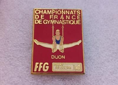 ED60 pin's France Telecom Gymnastique Dijon rouge Arthus Bertrand