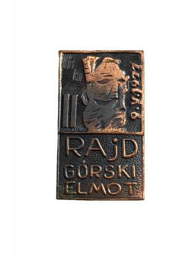 Rare Badge Rallye 1977 RAJD G�RSKI ELMOT   Poland   Vintage Automobilia   9.V.77