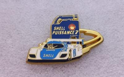 ED110 pin's Porsche 24h du mans shell blanc bleu puissance 7 arthus bertrand