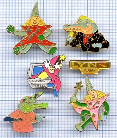 Lot Pin's RETROGAMING JEUX VIDEO GAMES computer LYNX ATARI AMSTRAD CROCODILE F�e