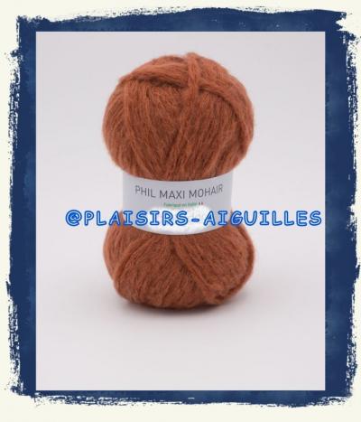 6 pelotes de laine PHIL MAXI MOHAIR ECUREUIL  neuves