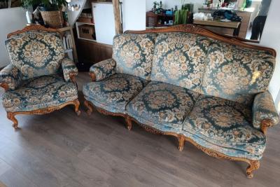 Canape   2 Fauteuils Style Louis Xv