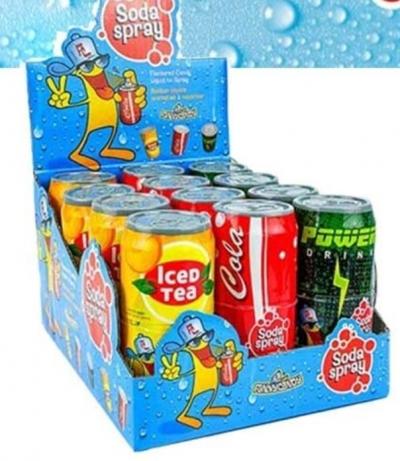 Soda Spray   12 x 60 ml  Vari�t� de Saveurs  Ice TeaColaPower...