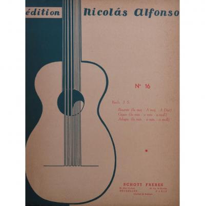 Guitare Bach J. S. Bourr�e Gigue Adagio 1964