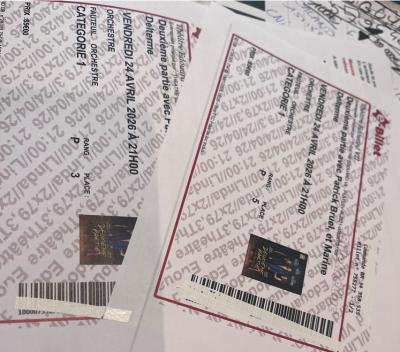 2 places cat 1 pour la pi�ce de th��tre DEUXIEME PARTIE le 24 avril 2026 � 21h00