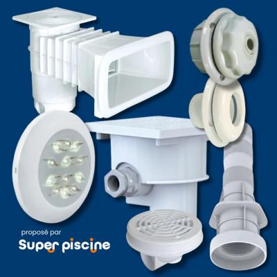 Kit pi�ces � sceller Weltico � partir de 9 x 4 m avec projecteurs LED blanc