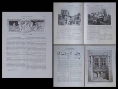 LA CONSTRUCTION MODERNE n�31 1908 KOBLENZ VALLENDAR, WILLY BOCK
