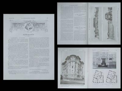 LA CONSTRUCTION MODERNE   n�29   1910   NICE, OCTAVE GREARD, CONCOURS LECLERE