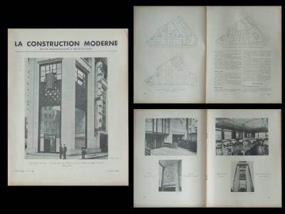 LA CONSTRUCTION MODERNE   n�40   1936   PARIS SOIR, FRONTON RECOLETOS, MADRID
