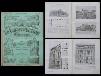 LA CONSTRUCTION MODERNE n�48 1912 LIMOGES, 14 RUE BROUSSEAU, GARE TANANARIVE