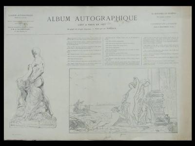 ALBUM AUTOGRAPHIQUE 1867   ETEX GENDRON OTTIN SEGE MAGY FELON, LA ROCHENOIRE