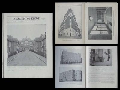 LA CONSTRUCTION MODERNE n�2 1928 PARIS, 45 BOULEVARD DIDEROT, DE KLERK, KRINSWYK