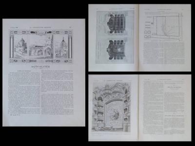 LA CONSTRUCTION MODERNE   n�24   1908   THEATRE BELFORT, GUSTAVE UMDENSTOCK