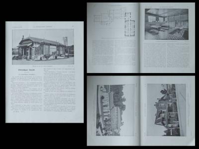 LA CONSTRUCTION MODERNE n�4 1926  LONGUEAU, COMPAGNIE DU NORD, CHATEAU TOURTIER