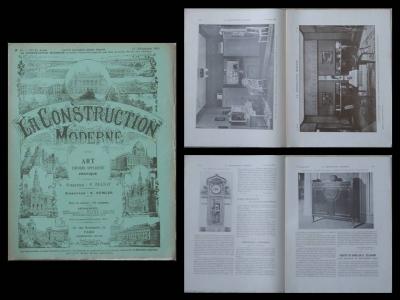 LA CONSTRUCTION MODERNE n�12 1911 MAURICE DUFRENE, LOUIS BIGAUX, ART NOUVEAU