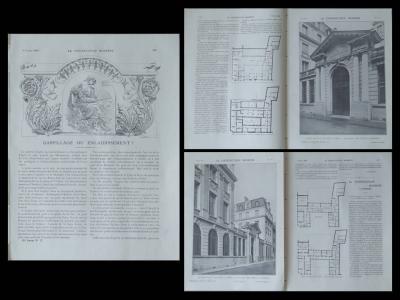 LA CONSTRUCTION MODERNE n�28 1914   PARIS, 1 RUE D'ASTORG, COMPAGNIE SUEZ, NENOT
