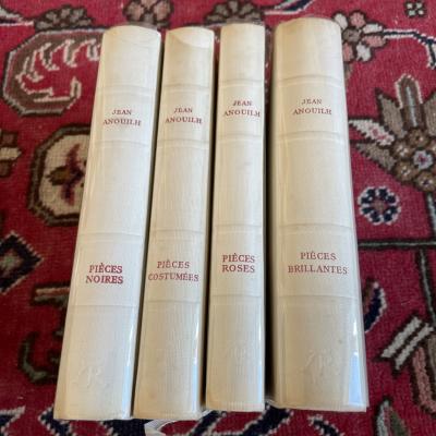 Jean ANOUILH Lot De 4 Ouvrages LA TABLE RONDE 1958 60 Cartonnage �diteur B �tat