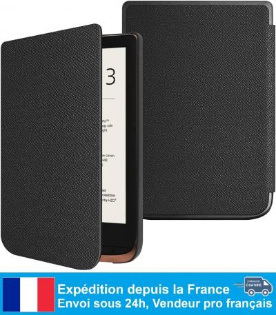 �tui pour Liseuse Vivlio Touch Lux 5 Lux 4, Touch HD 3 et Basic Lux 2, Noir
