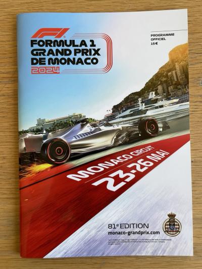 Programme Officiel Du Grand Prix De Monaco 2024