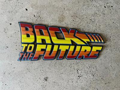 Plaque Murale Back To The Future D�co Vintage Retro Film Cin�ma 20 cm