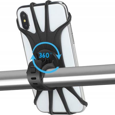 Support T�l�phone V�lo Silicone Universel Rotatif 360� iPhone Smartphone 65''