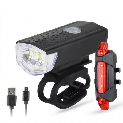 Lot 2 Eclairage LED V�lo Rechargeable Avant Arri�re VTT Lampe S�curit� Cyclisme