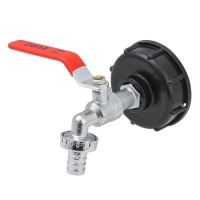 robinet d'arr�t 1-2 pouce   adaptateur pour cuve � eau IBC de 1000 litres. NEUF