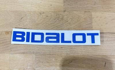 Autocollant BIDALOT   Bleu