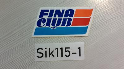 AUTOCOLLANT FINA CLUB STICKER FINA CLUB AUTOMOBILE