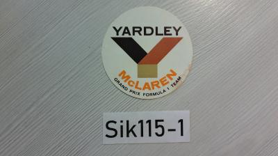 AUTOCOLLANT YARDLEY Mc Laren grand prix formula 1 team STICKER MC MAREN