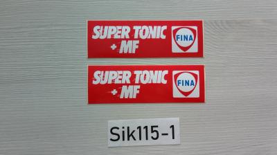 LOT AUTOCOLLANT SUPER TONIC   MF FINA STICKER FINA oil automobile