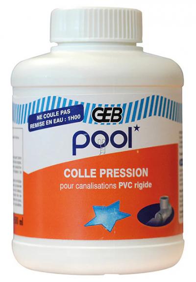 Colle Pression   Colle blanche sp�ciale piscine pour PVC rigide
