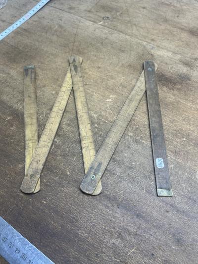 m�tre en Bois outil ancien Mesure Old tool R�f 26-2447