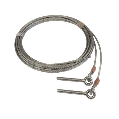 C�ble avec boulon � oeil M10|acier inoxydable M10| � 4.75 mm|L = 5.000 mm