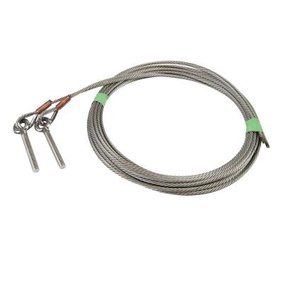 C�ble avec boulon � oeil M10, acier inoxydable M10| � 4.75 mm|L = 8.000 mm