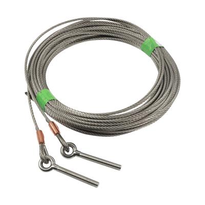 C�ble avec boulon � oeil M10, acier inoxydable M10| � 4.75 mm|L = 13.000 mm