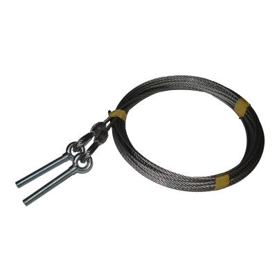 C�ble avec boulon � oeil M10, acier inoxydable M10| � 4.75 mm|L = 7.000 mm