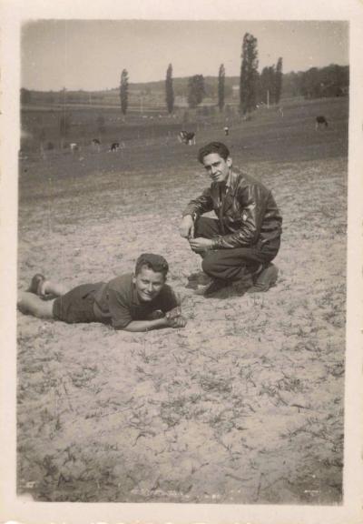 ANCIENNE PHOTOGRAPHIE LOT ET GARONNE 1942 LE SENDAT CASTELJALOUX COURSE DE SACS