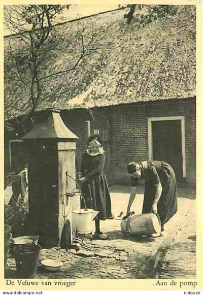 Carte Postale   Art   De Veluwe va van vroeger   Aan de pomp   Photographie arti